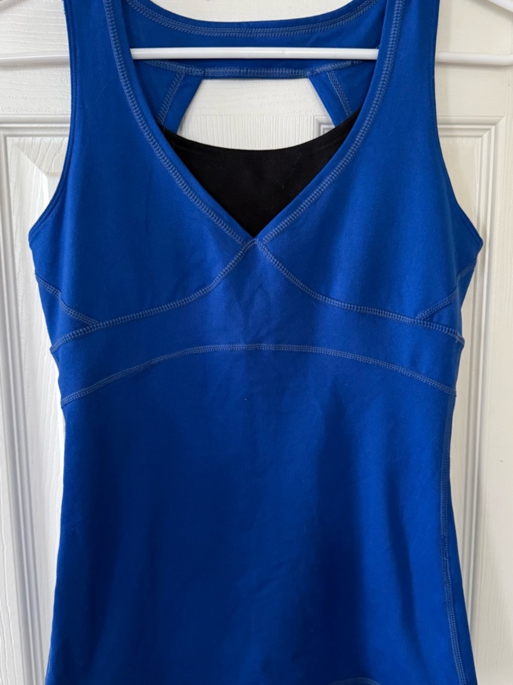 Andrea Jovine CORE Blue Athletic Top with Black Inner Shelf
